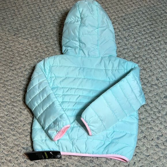 Nike Toddler Girls Teal/Pink Hooded Jacket W/Fleece lining 2T-NWTS - Picture 4 of 5